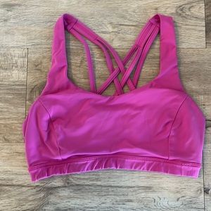 Hot pink Lululemon sports bra size 6